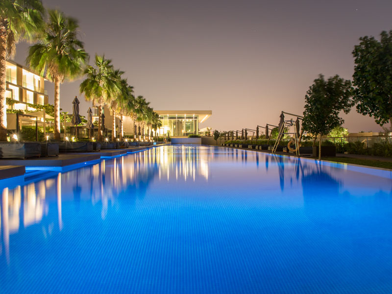 The Oberoi Al Zorah Swimming Pool constructed by Desert Leisure