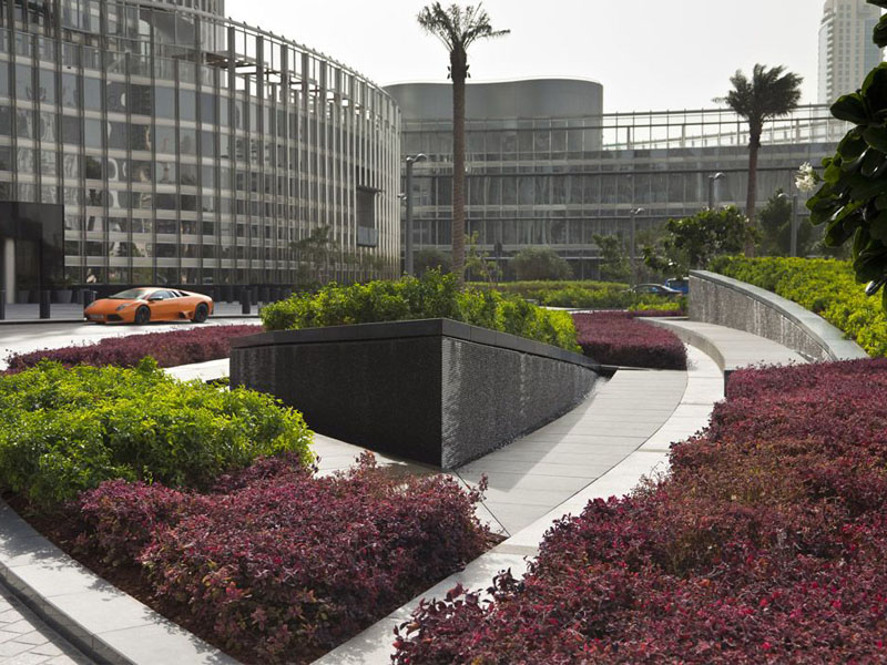 Burj khalifa landscape maintenance by desert turfcare