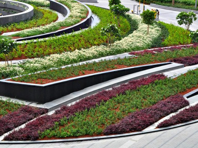 Burj khalifa landscape maintenance by desert turfcare