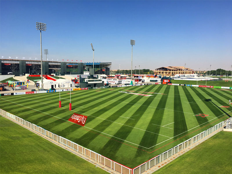 Emirates rugby club pitches maintenance by desert turfcare