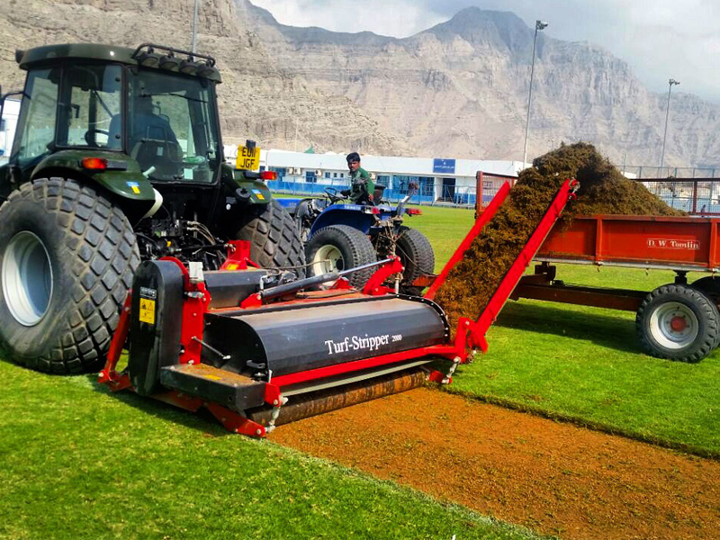 Grass removal carrying out by Desert Turfcare